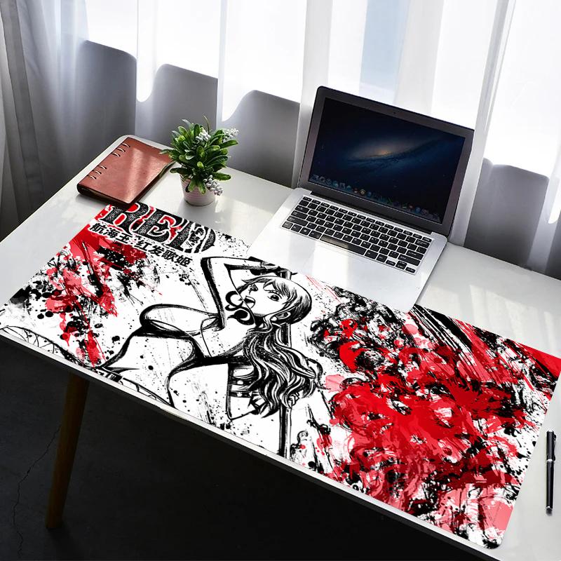 

Mouse Pad PC Accessories Non Slip Rubber Mousepad Laptop Gamer Keyboard Pad Office One Piece Nami Computer Gaming Desk Mouse Mat 30x60x0.2cm