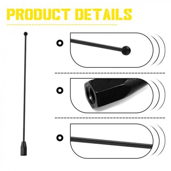 9" Antenna Power Mast Black For Ford Edge 2007-2014 Lincold MKX 2007-2016