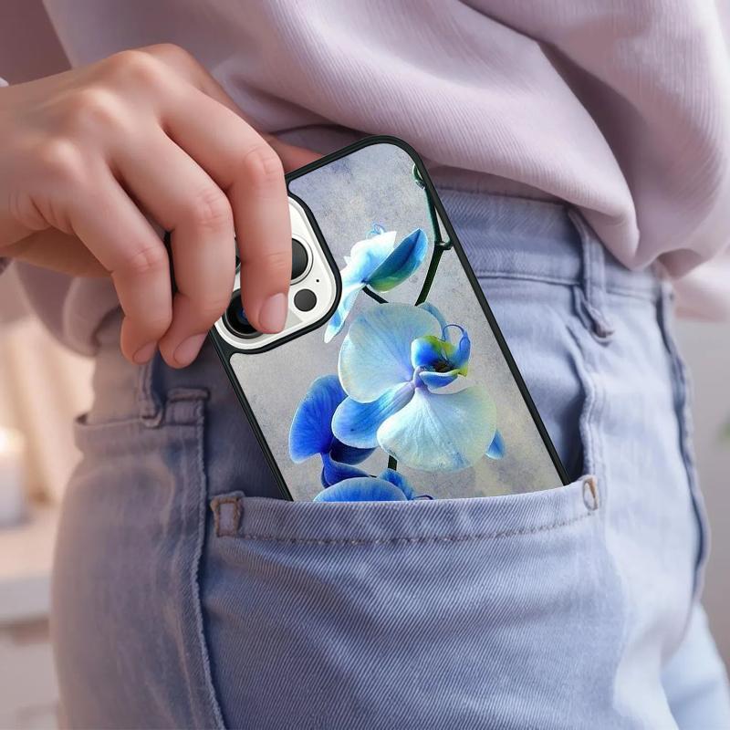 Orchid Flowers Colorful Phone Case For iPhone 17 Air 15 16e 14 13 Pro Max Coque 12 11 Pro Max PLUS cover
