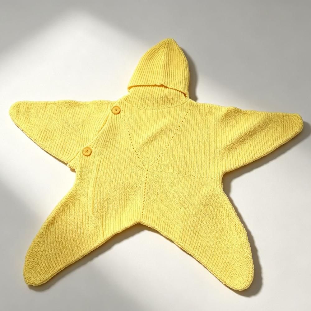 Hooded Design Seal Star Comfort Sleeping Bag Starfish Baby Swaddle  For Boys and Girls