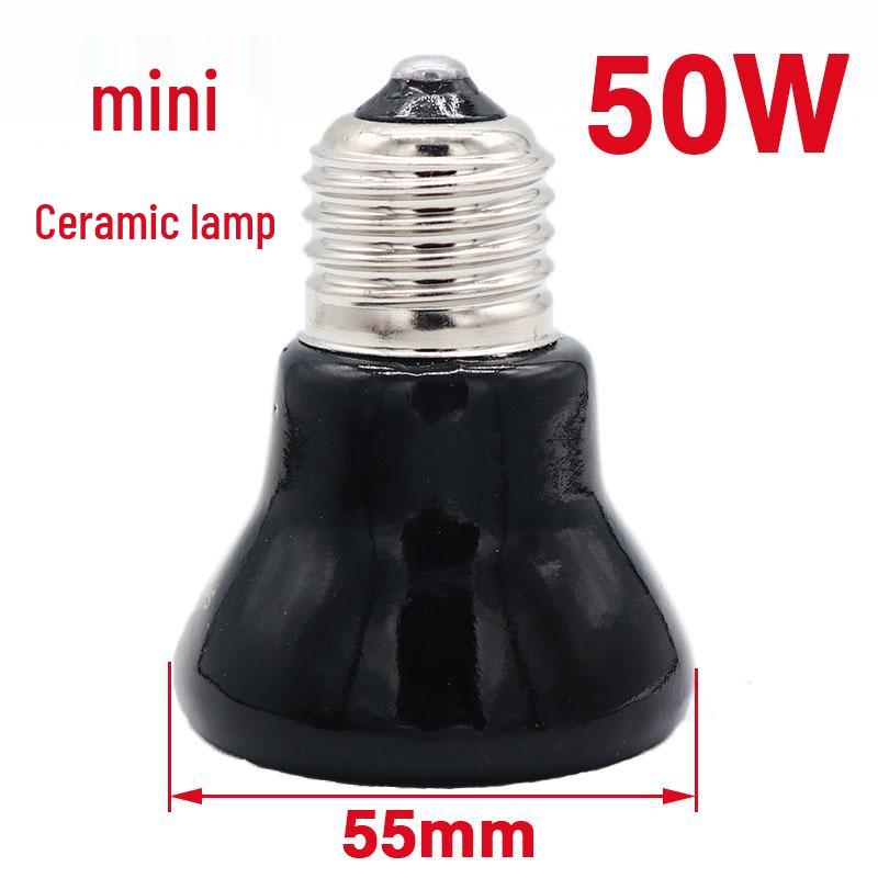Parrot & Turtle Ceramic Heater Lamp with Insulated Box and Anti-Scald Lampshade for Warming Birds and Sugar Gliders