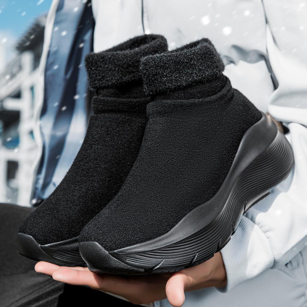 Men's Sneakers Warm Cotton Snow Ankle Boots Casual Shoes Couple Platform Shoes Men Boots Designer Shoes Warm Sock Boots