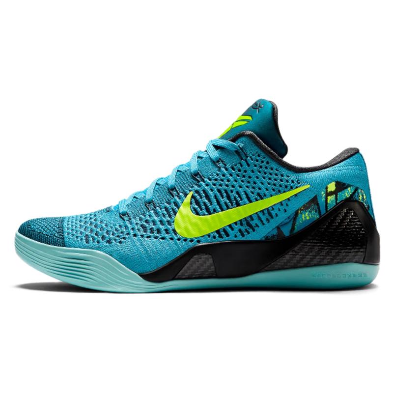 

Мужские кроссовки Nike Kobe 9 Elite Low Protro Perspective Синий Нео-бирюзовый Вольт IO3673-400 41