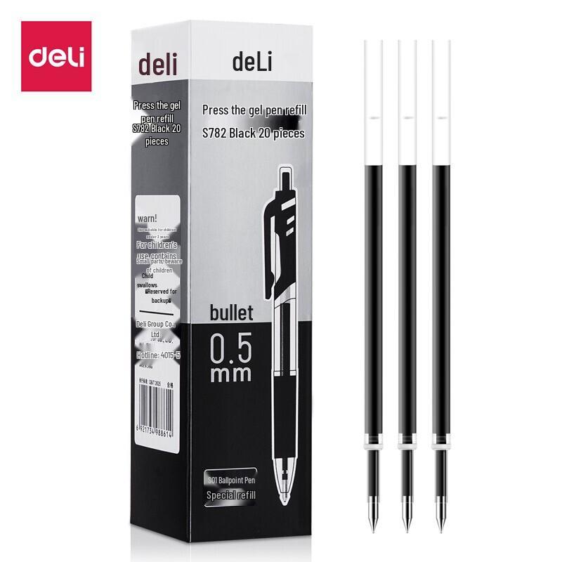 Deli S782 0.5mm Press Gel Pen Refills