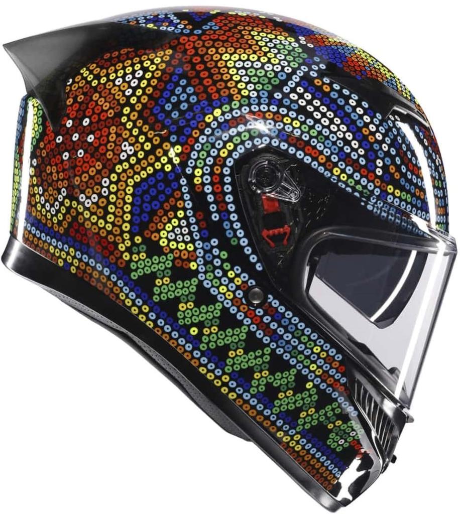 AGV Motorcycle Helmet Full Face K3 ROSSI WINTER TEST 2018 Winter Test XL Size (Rossi 2018) (61-62cm) 18381007001-XL