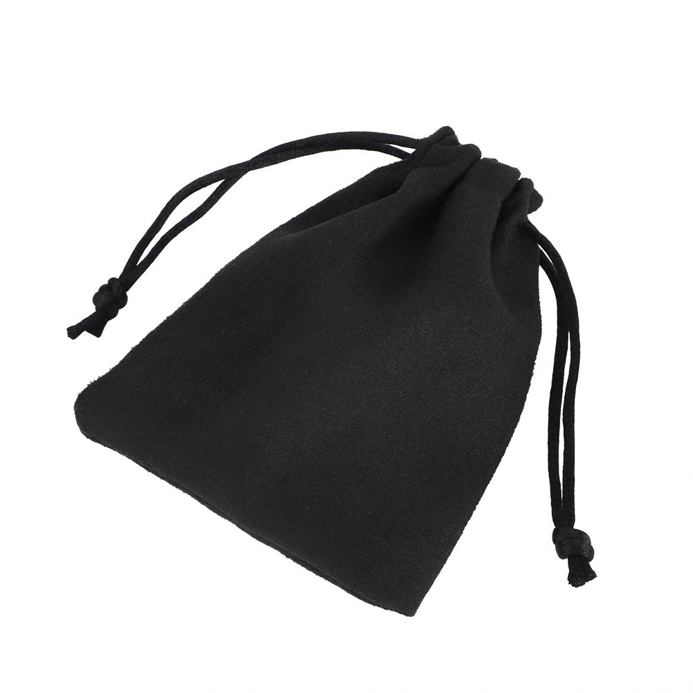 Mjuk dubbelsidig mocka dragsko presentpåse påse omslag organiserare för fest GPame 9 x 18cm