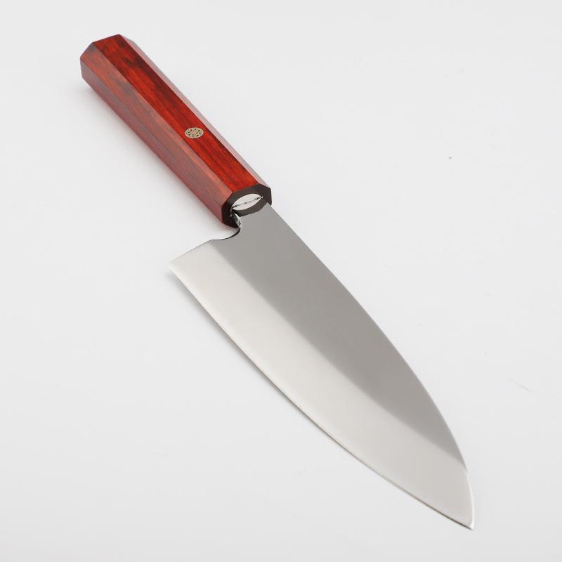 7 Inch Deba Knife Single-edged Blade 8Cr18MoV Steel Blade Sharp Chef Cleaver Sashimi Slicing Sushi Fish Chopper Kitchen Knives