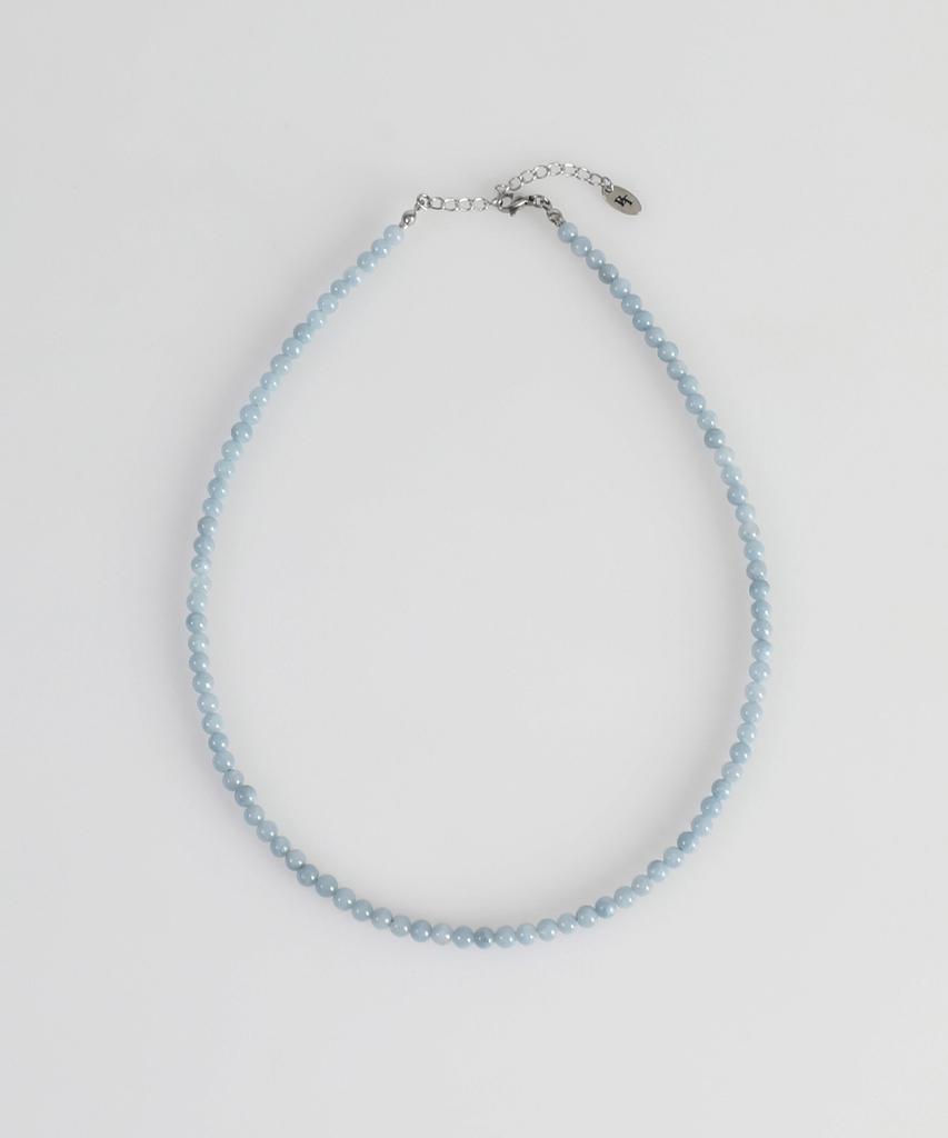 Bicycletrophy Bt Gemstone Necklace 06 (4Mm Chaewoonok_Aqua)