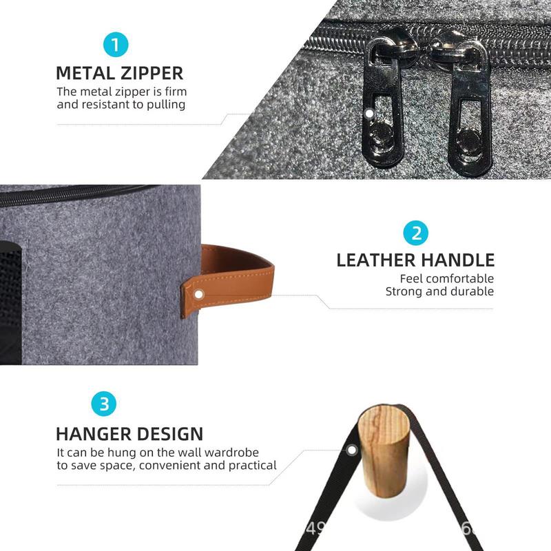 Portable Hat Carrying Case With Handle Clear Window Foldable Storage Box For Cowboy Hats Caps Organizing Travel Home accessories