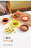 BR6pcs/set Ceramic Seasoning Dish Set Appetizer Tableware Dipping Sauce Seasoning Household Small Plates Soy Sauce Cheese PlateEY
