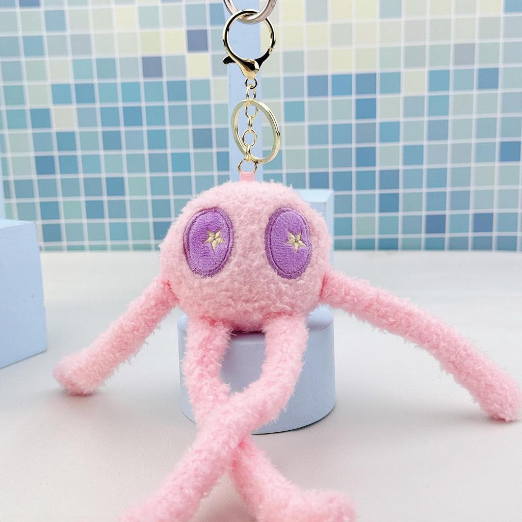 Portachiavi Peluche Bambola Mostro Occhi Grandi