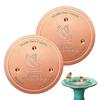 Bird Baths Copper Disk Safe Clean Water Pet Fountain Accessory Bird Baths Bowls Copper Cleaning Tray for Sparrow Parakeet