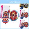 High-quality Red Spinning Top Toy With Double Pull String Launcher For Kids And Adults