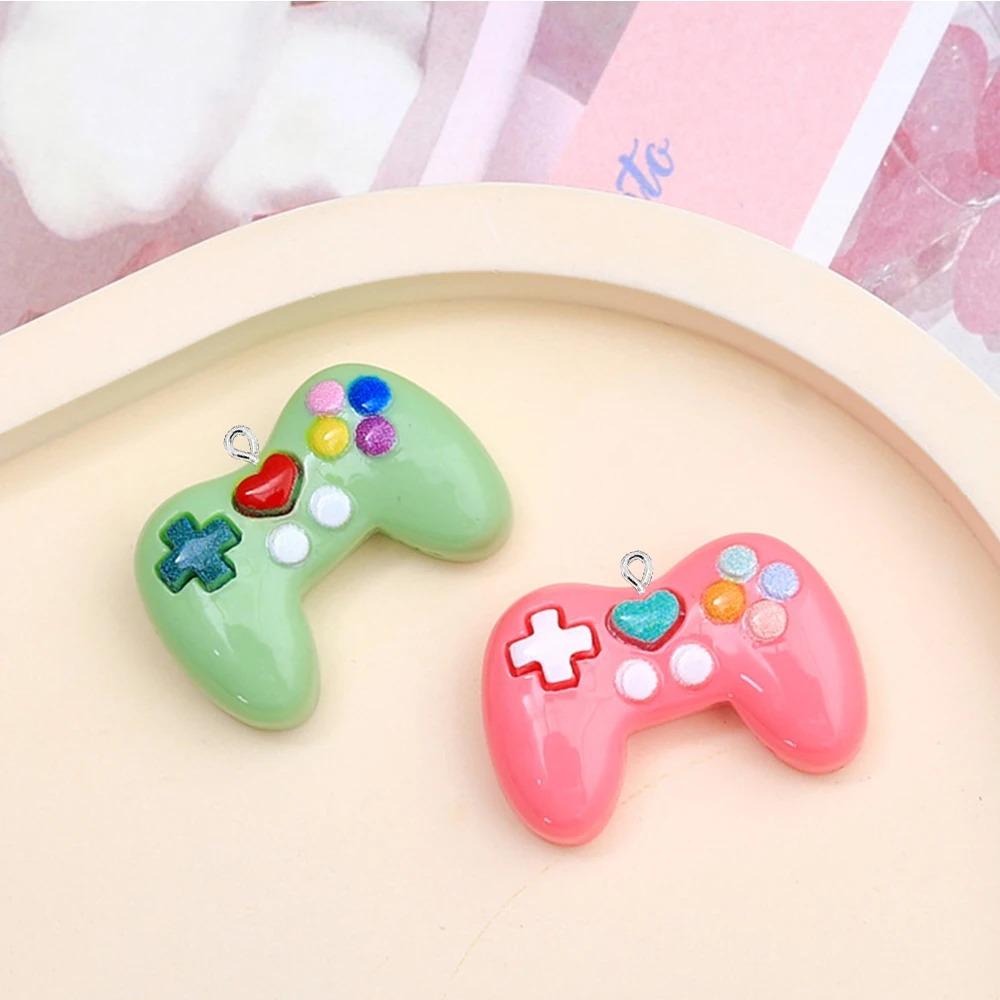 10PCS Shiny Game Pad Series Flat Back Charms For Earrings Bracelet Hairpin DIY Jewelry Pendants Decoration Accessories