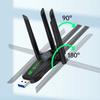 AX900 Dual Band WiFi6 USB Adapter 4 Antenna 2.4G/5Ghz 900Mbps WiFi Dongle Driver Free USB Interface Wireless Network Card