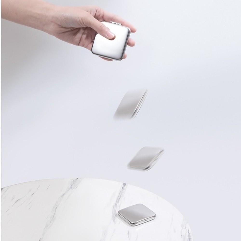Double-Sided Stainless Steel Mirror Mini Beauty Mirror Foldable Makeup Mirror Travel