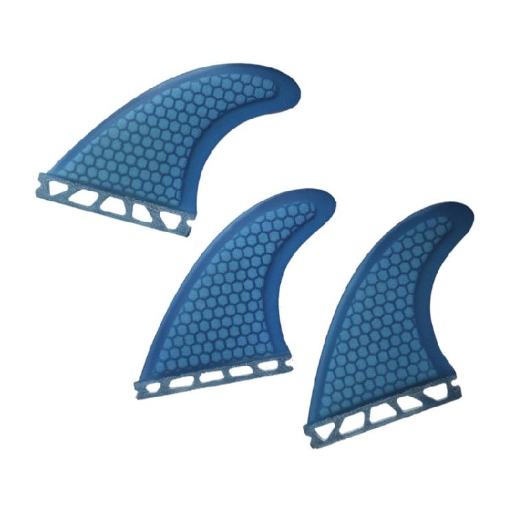 

Honeycombed Surfboard Fins Plastomer Construction Smooth Turning Maneuverability for Durability and Maneuverability 1 синий