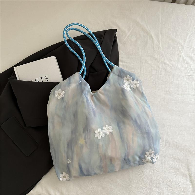 New Bag Sen Mengchao Shoulder Handbag Literary Small Fresh Women's Bag Large Capacity Tote Bag