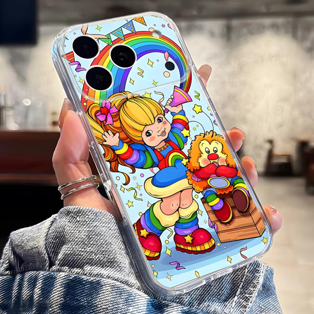 Cute Rainbow B-BriteS Phone Case For IPhone 17 16 Pro Max 15 14 13 11 12 Mini Xs X Xr 7 8 Plus Se Transparent Cover
