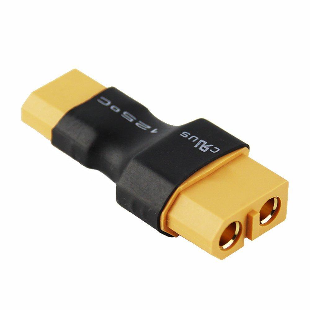 FLY RC 4pcslot Male XT30 to Female XT60 Plug Adapter Converter Wireless Adapter for Compact Lights (for Turnkey Drone FPV)