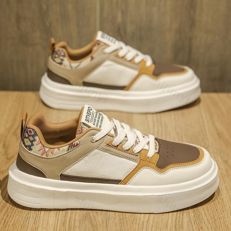 2026 new casual sports shoes men's spring niche designed thick soled fashi trend comfortable height increasing chunky sneakers