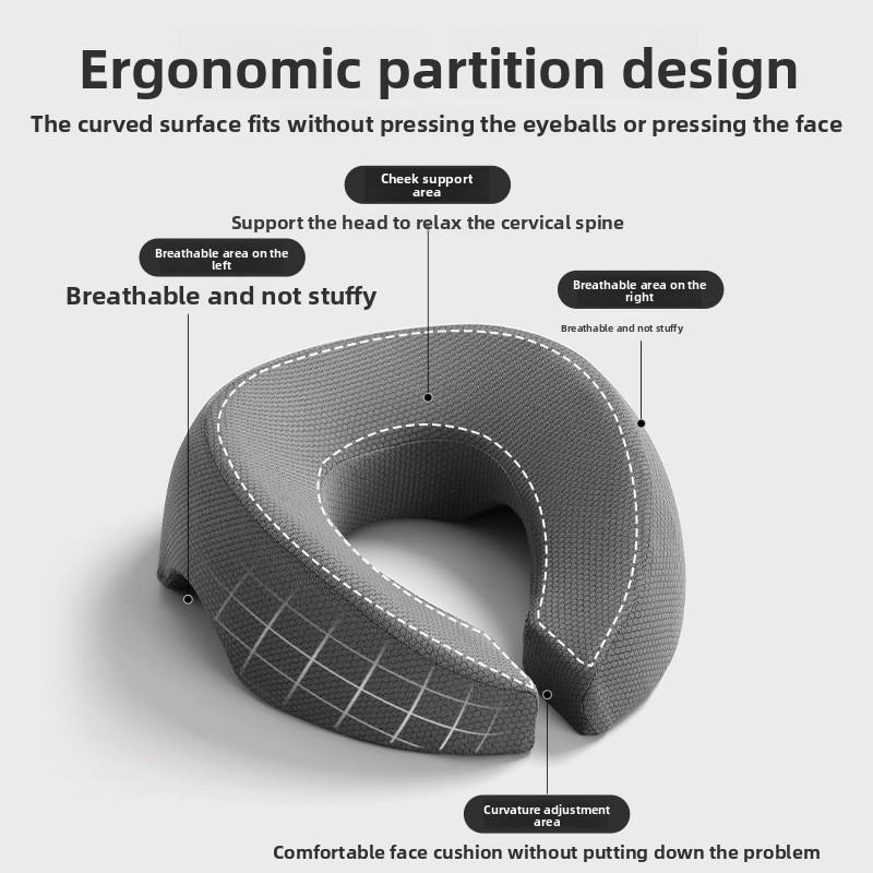 Ergonomie Polštář pro ležení Paměťová pěna Prodyšný Polštář pro opěrku hlavy Polštář na masáž těla Polštář na obličej pro kosmetický salon
