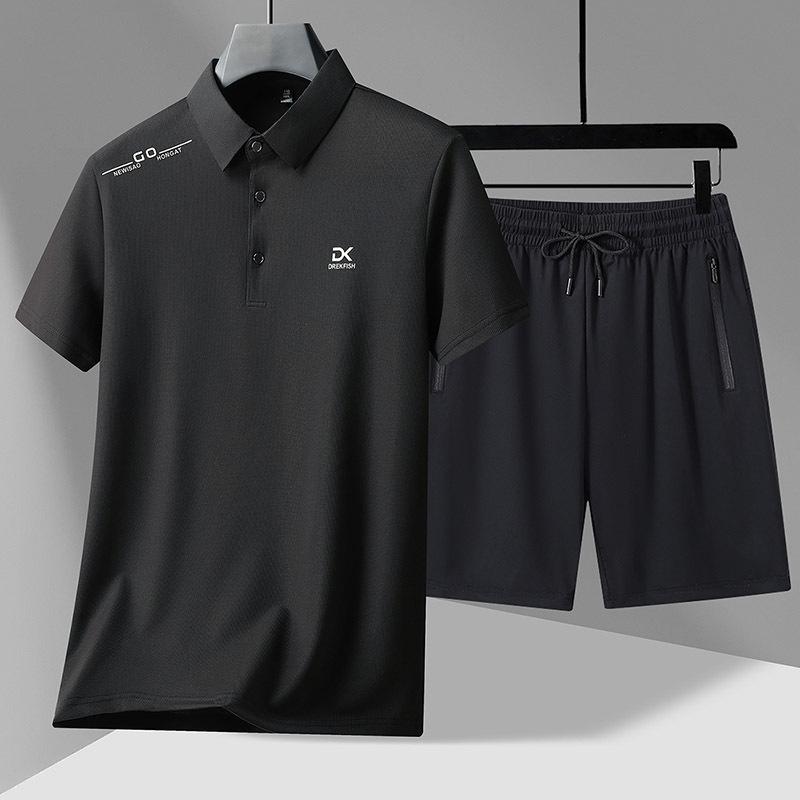 Men's Two-piece Suits, Men's Summer Wear, A Complete Set of Men's Sports Suits, Men's Matching Clothes and Pants