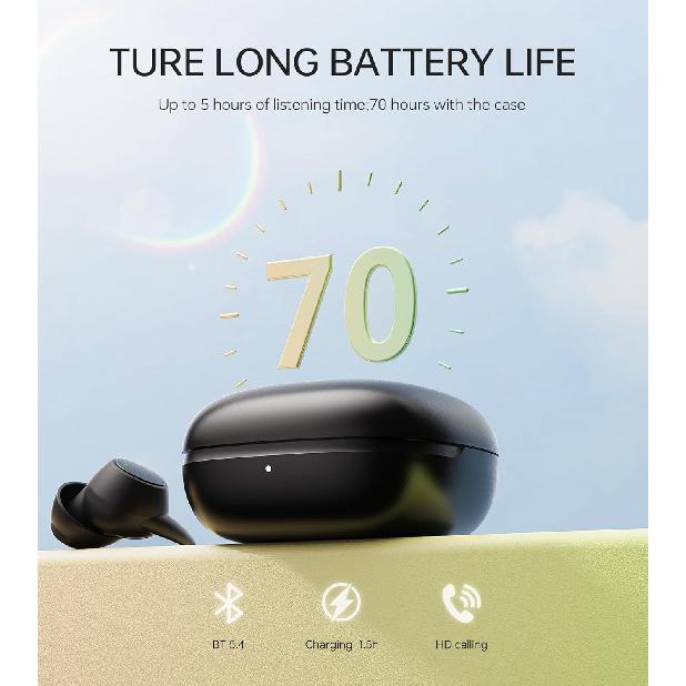 2.0 Sleep Earbuds, Noise Blocking Sleep Headphones, High Fidelity Invisible Ear Plugs-Hearing Protection, Mini Design for Side Sleepers, Bluetooth