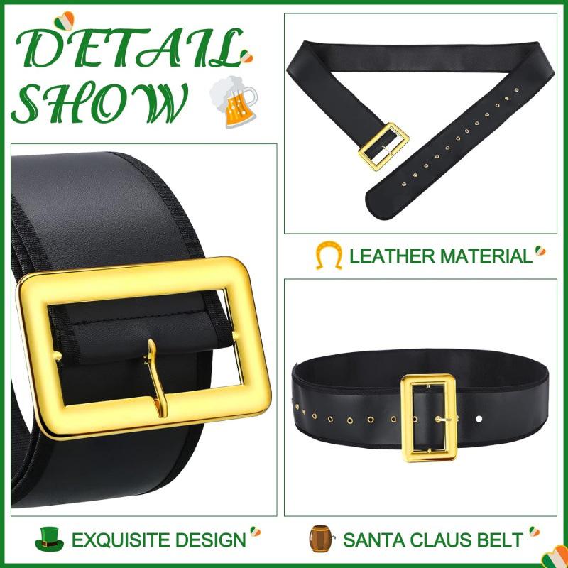European and American Santa Claus Christmas Wide Waist Belt for Men