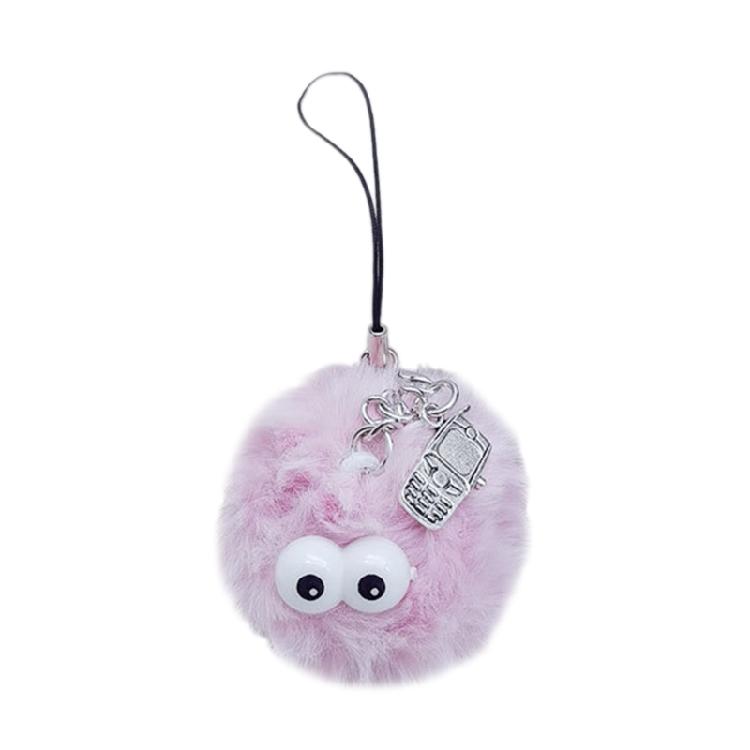 

Cute Plush Monsters Charm Pendant Chain Hanging Decoration for Keys Bag Purse фиолетовый