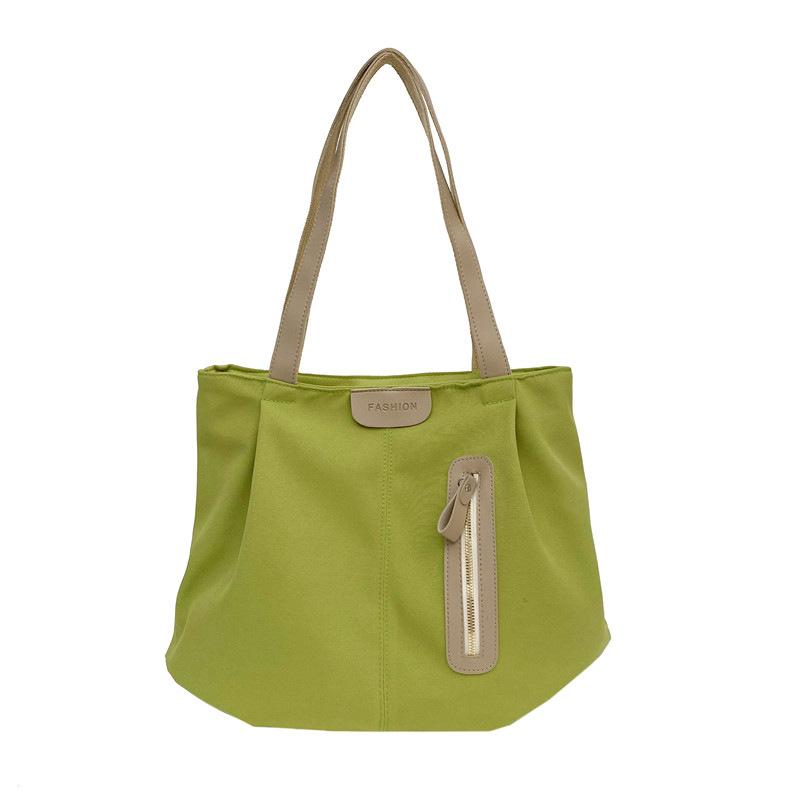 New shoulder bag large-capacity canvas bag high-value foreign versatile nylon big bag student tote bag