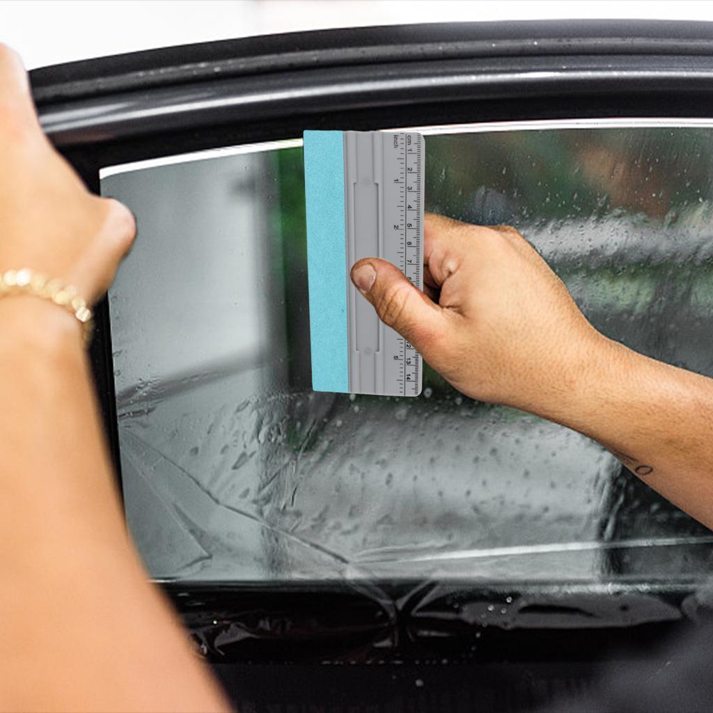 3Pcs Car Window Decal Film DIY Squeegee Window Tinting Tool 14cm 19cm 24cm 29cm Suede Glass Water Wiper Car Accessories
