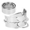 Household 304 Stainless Steel Manual Dumpling Dough Presser Maker Molds Kit Kitchen Utensils
