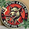 Retro Blikken Bord Grappige Metalen Muurkunst Rattenkont Vintage Decoratief Aluminium Bord voor Bar Man Cave Huis Garage