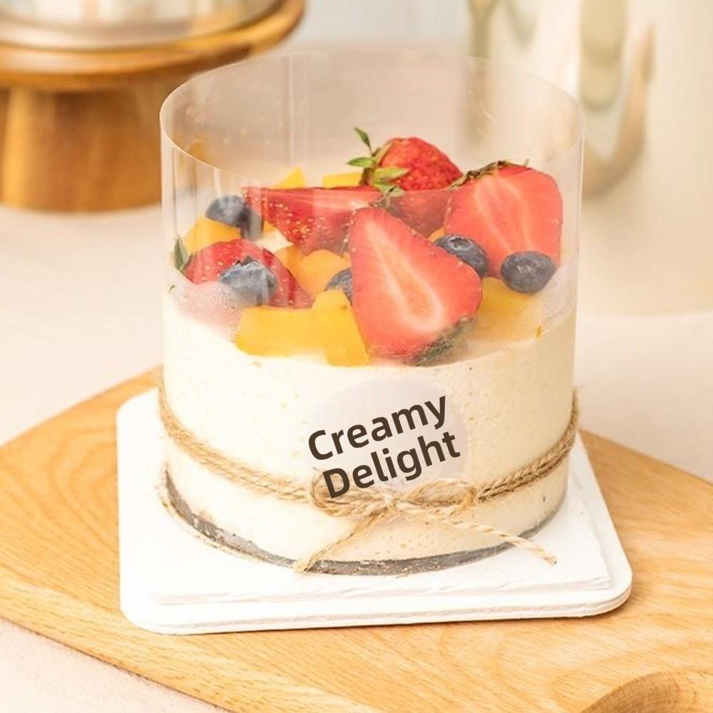 Waterproof Cake Collar Tape Food Grade PET Acetate Cake Sheets Mousse Wrapping Tape Bakery Display S