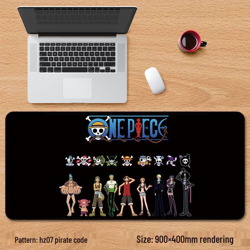 

Великий аніме килимок для миші One Piece Luffy Zoro для офісного столу 900x400mm 5mm