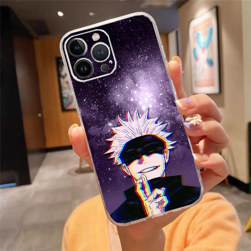 Phone Case For Iphone 17 Pro Max Air 16 15 14 13 Pro Max 15 16 Pro 15Plus Anime Jujutsu Kaisen Yuji Itadori Satoru Gojo