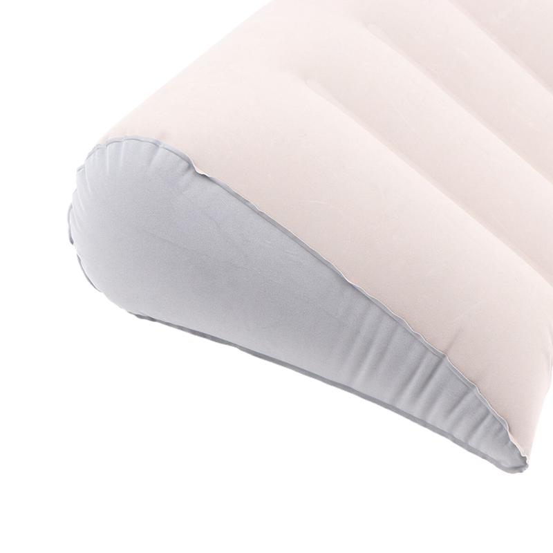 Poduszka nadmuchiwana wielofunkcyjna poduszka do ciała poduszka do jogi lędźwiowej do podróży, biura, samochodu, nadmuchiwana poduszka trójkątna, poduszka relaksacyjna