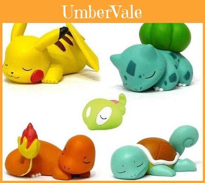 Entzückendes Pokemon Bisasam Schiggy Pikachu Figuren Spielzeug Set Für Kinder Geschenk Enthusiasten