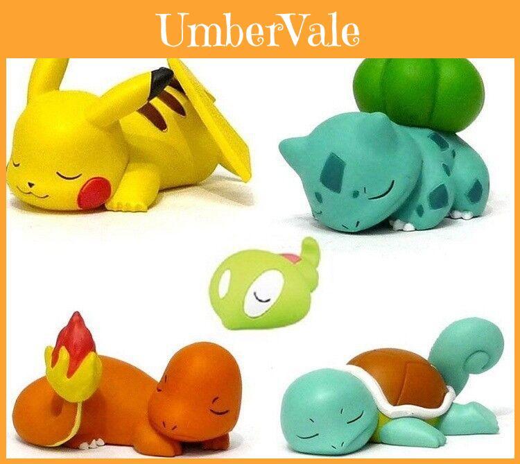 Adorable Pokemon Bulbasaur Squirtle Pikachu Figure Toy Set For Kids Gift Enthusiasts