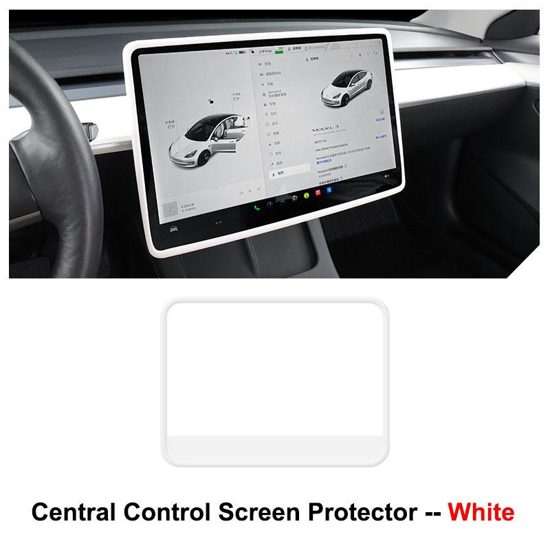 New For Tesla Model 3/Y Central Control Screen Display Protector Frame Edge Cover Navigation Silicone Protection Car Accessories