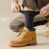 5 Pairs of Men's Winter Thick Wool Ring Heat Storage Lock Warm Wool Mid Tube Socks
