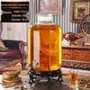 ZISIZ Glass Infusion Jar with Stainless Steel Tap