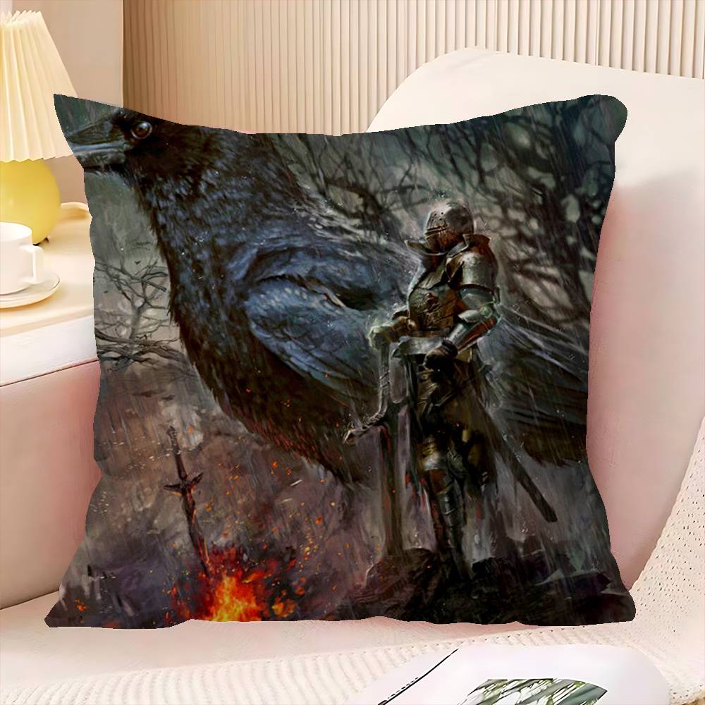 D-Dark S-Souls Game Personalized Pillow Cover Kids Bedroom Wild Party Decor Pillowcase Kid Birthday Shower Gift