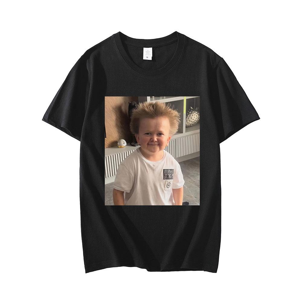 Hasbulla Fighting Meme Tshirt Mini Khabib Blogger Graphic Tshirts Unisex Women High Quality Oversized Tee Shirt Unisex Streetwear