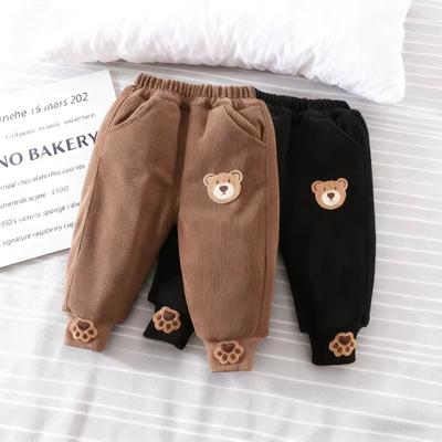 Boys Girls Winter Pants  New Fleece-Lined Thick Warm Cotton-Padded Trousers for Babies Toddlers All-in-One Cold Weather Overalls  Pant Kids Unisex