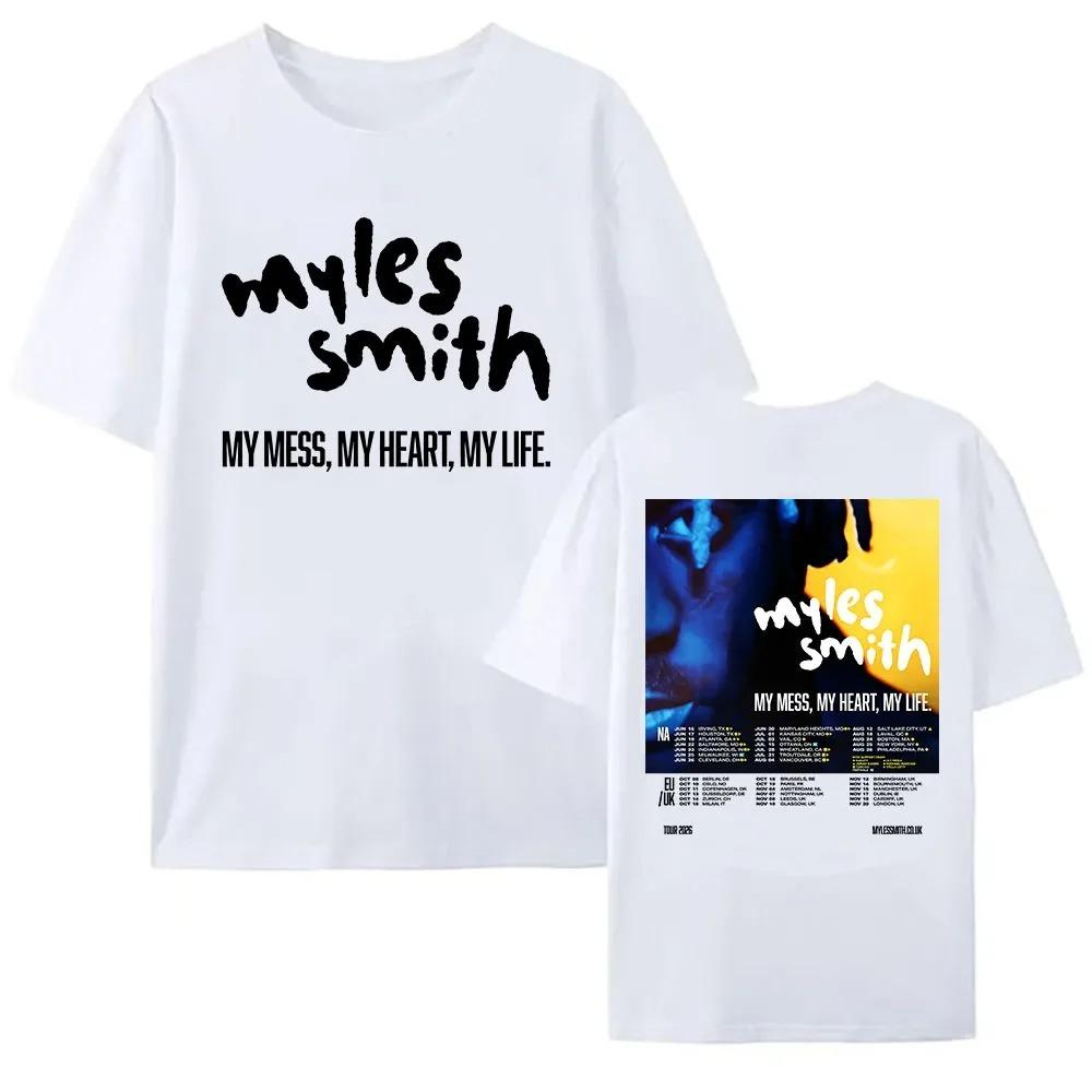Cotton Soft Women Unisex Tshirt Graphic Clothing My Mess My Heart My Life Tour 2026 Tees Myles Smith Design Graphic Merch Tshirt S