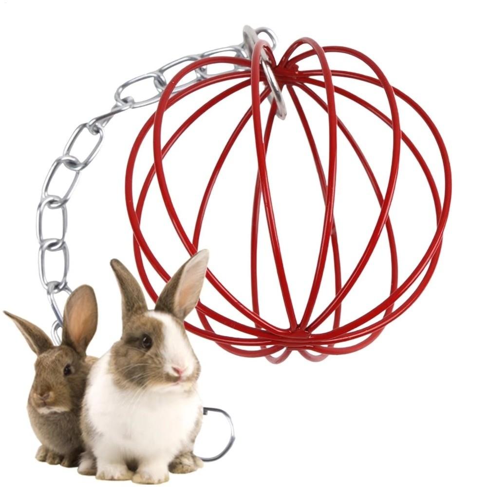 Round Rabbit Grass Feeder Wear-resistant Hanging Grass Ball Suspending Feeder Pet Feeding