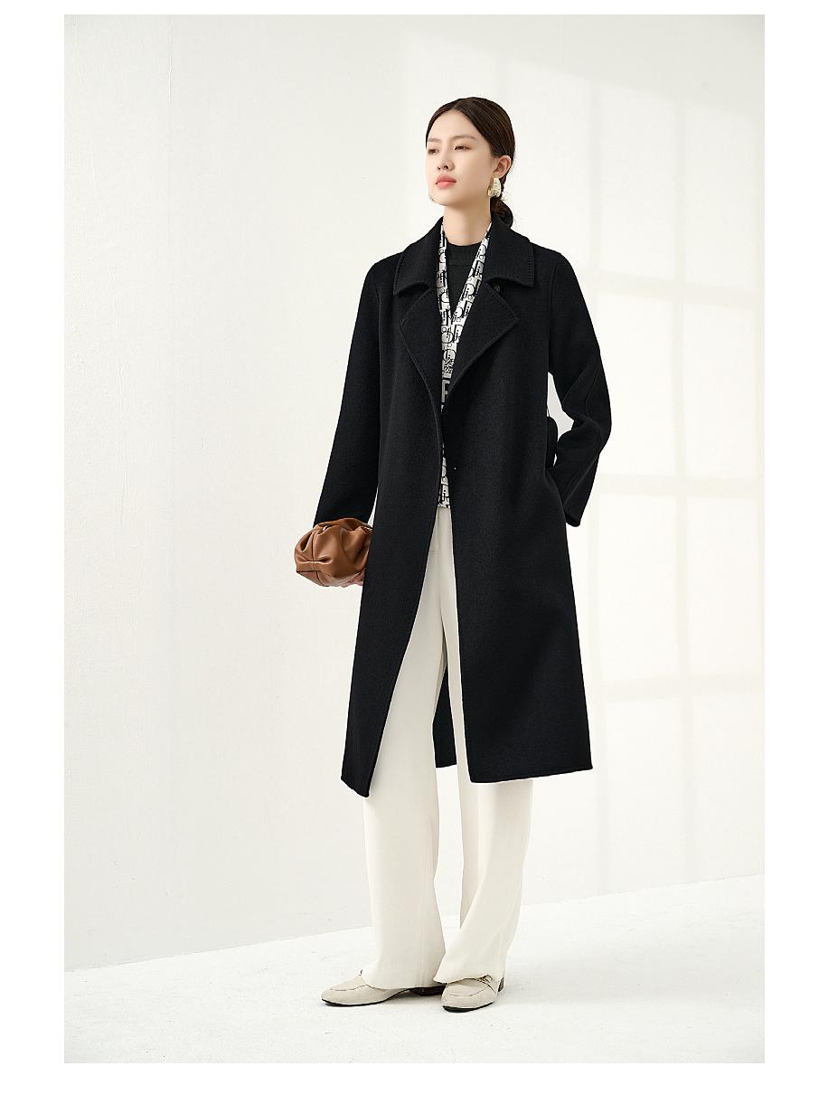 

Женское двустороннее пальто из 100% кашемира XL