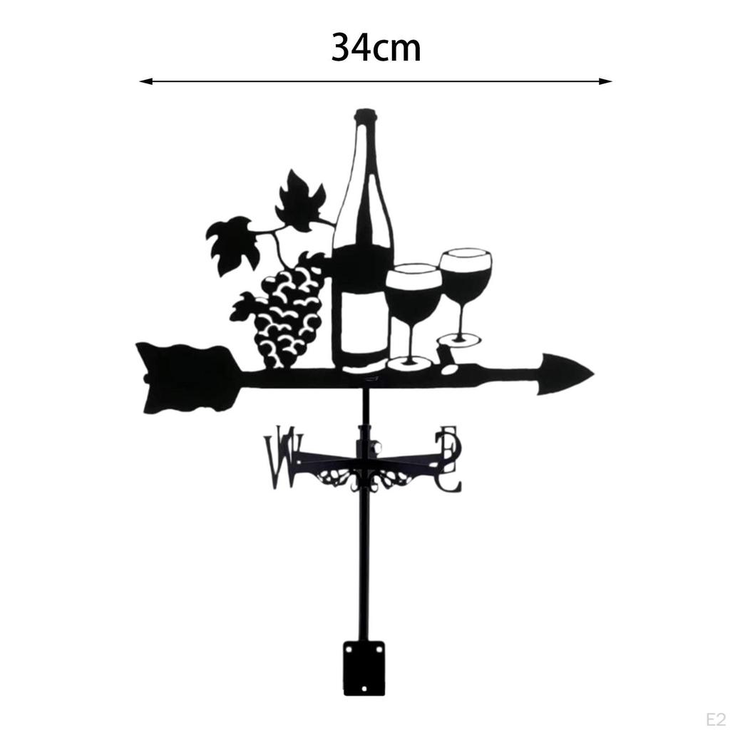 , Wind Direction Indicator, Roof, Garden Fence, Chicken Coop, Metal, Measuring Tool for Gazebo